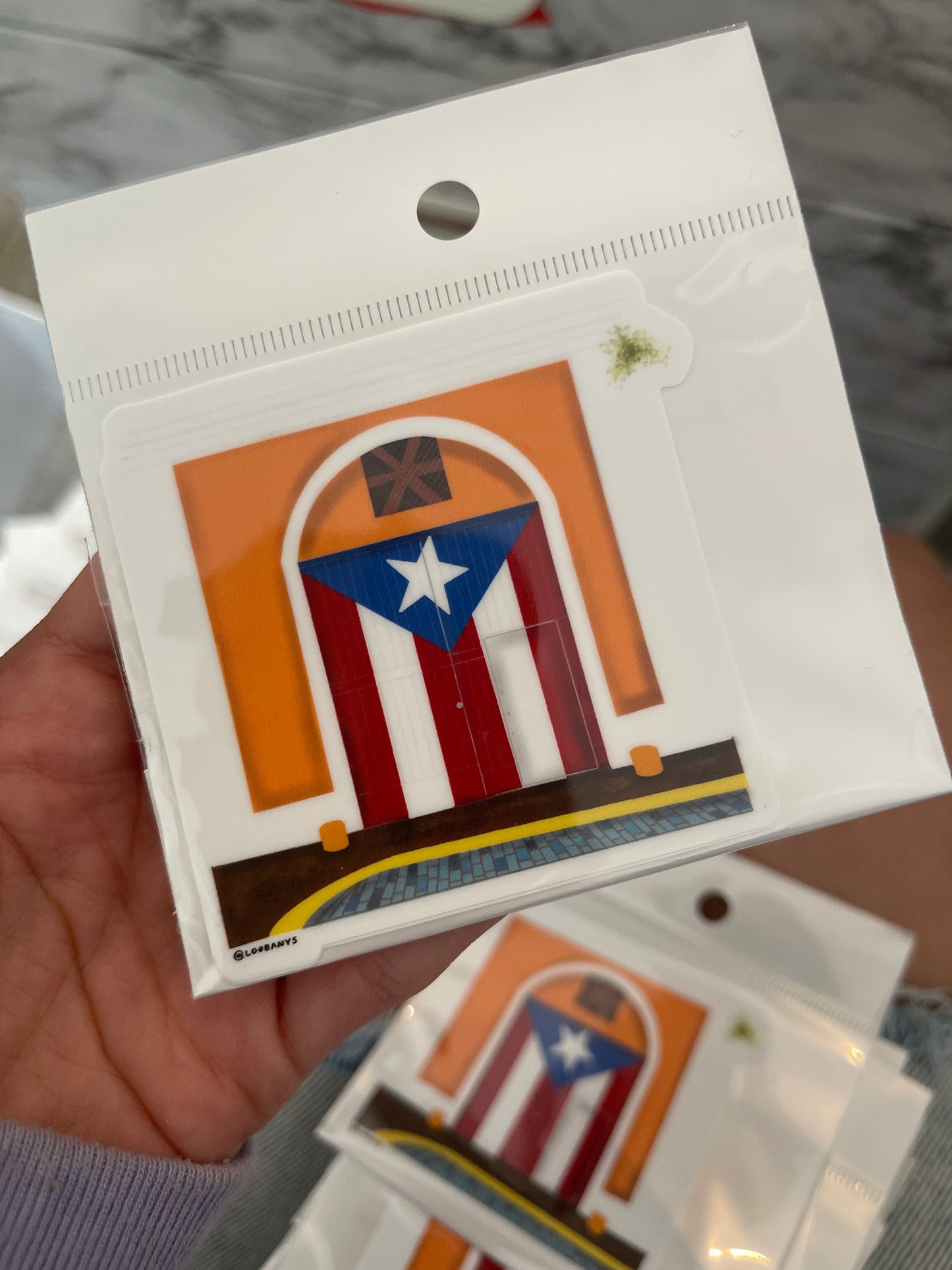 Puerta Puerto Rico 2 Sticker