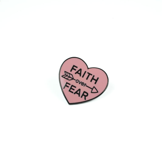 Faith over fear pin