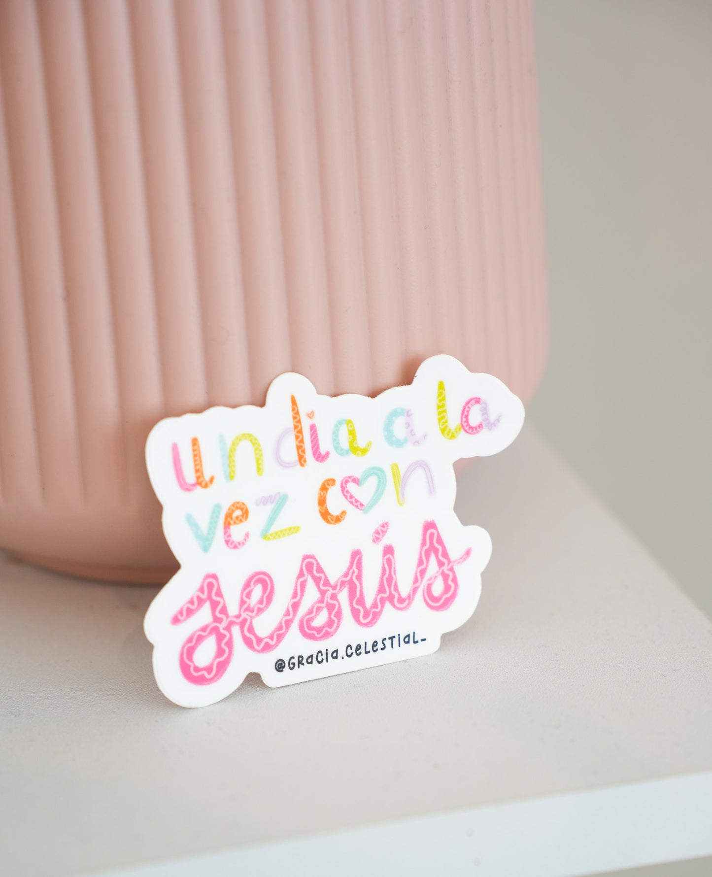 Un día a la vez con Jesus Sticker