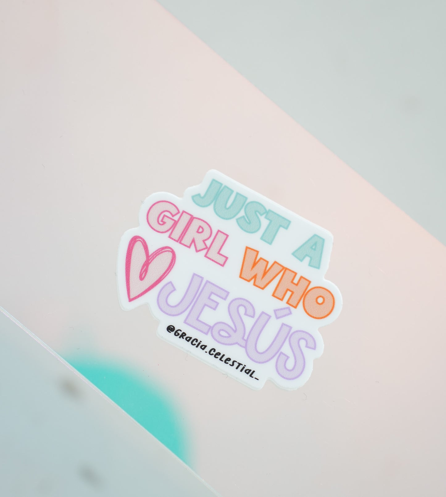 Just a Girl Who love Jesus sticker