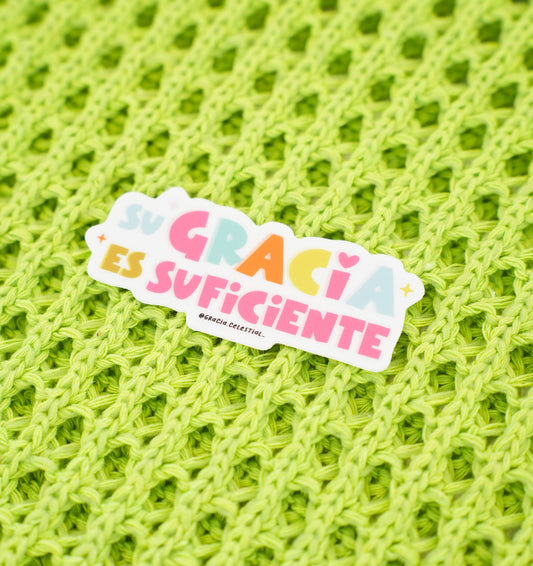 Su Gracia es suficiente HD sticker