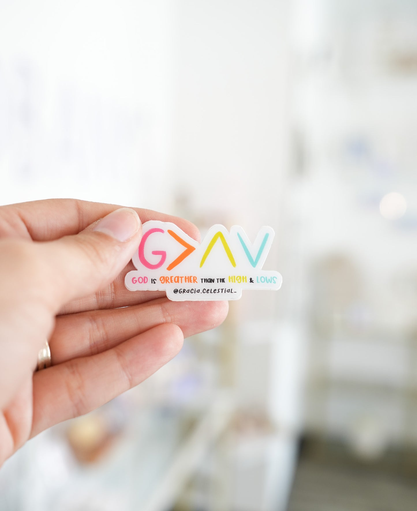 God is greater HD sticker