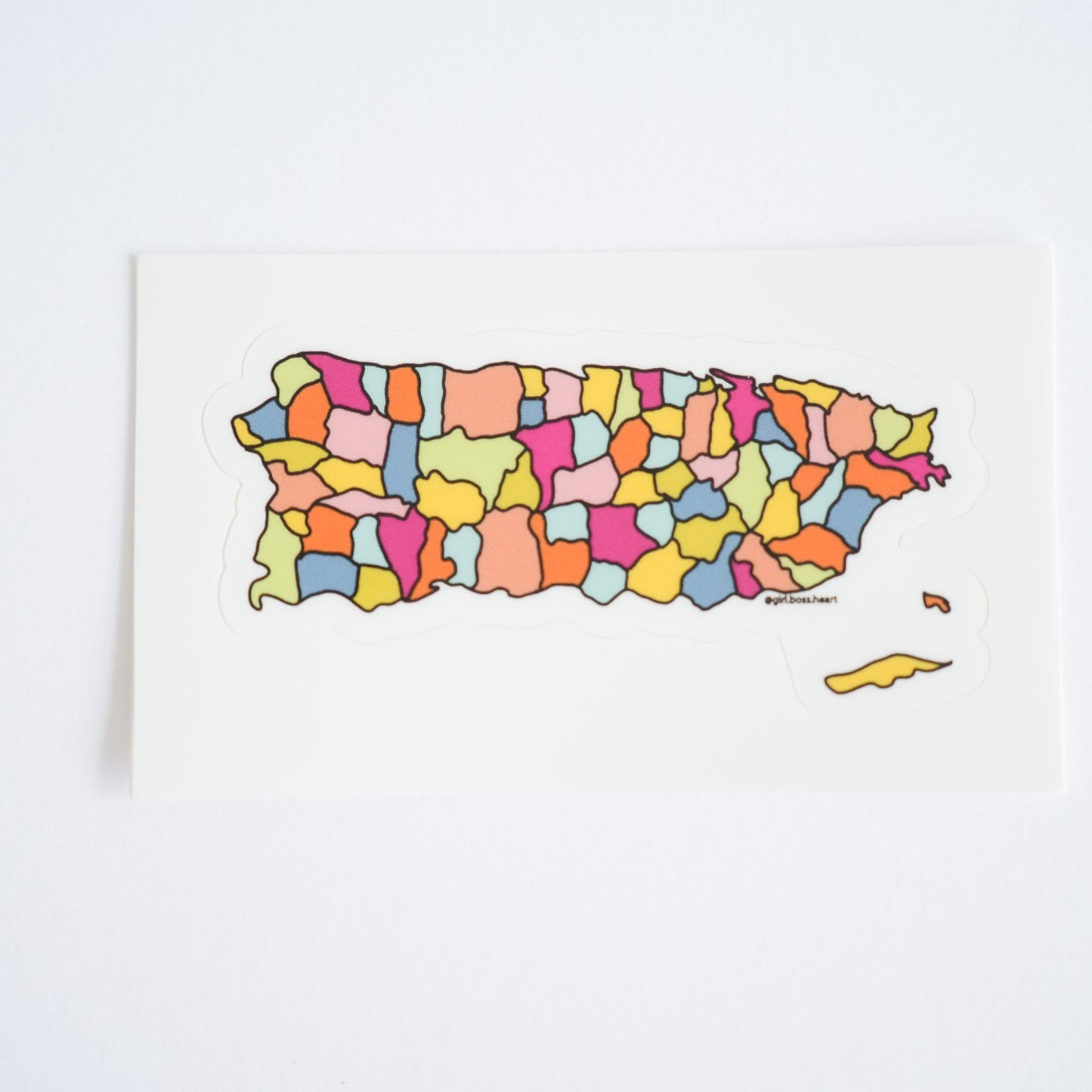 CitY Map Puerto Rico Sticker