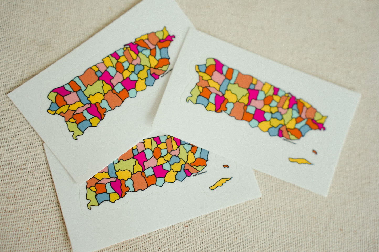 CitY Map Puerto Rico Sticker