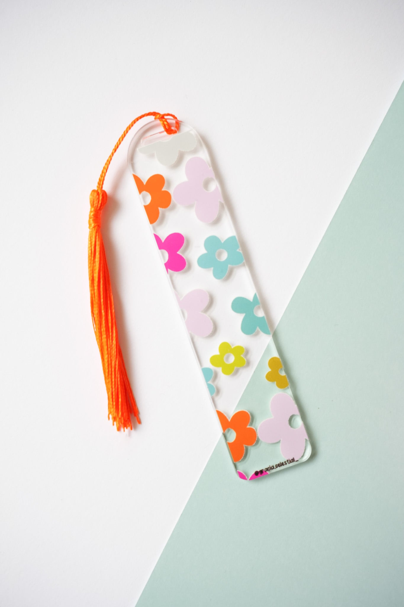 Flower Acrylic Bookmark