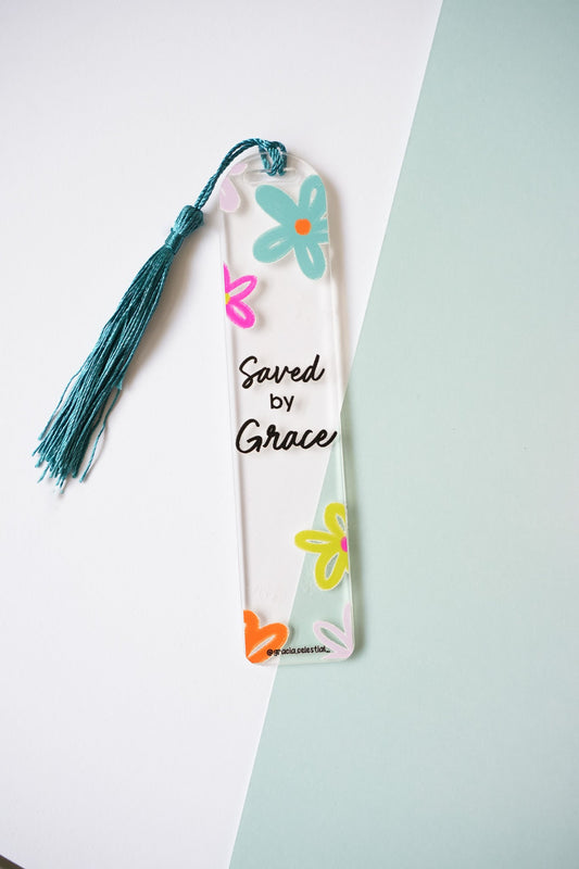 Saved by Grace Acrylic Bookmark