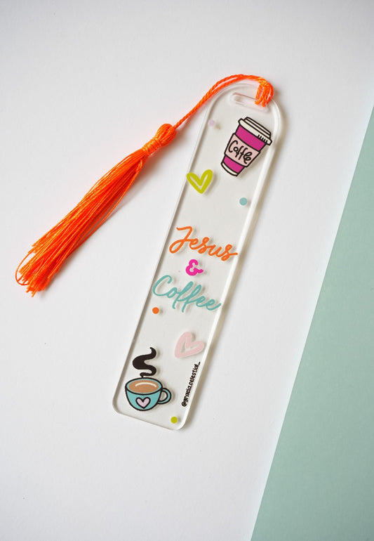 Jesus & Coffee Acrylic Bookmark