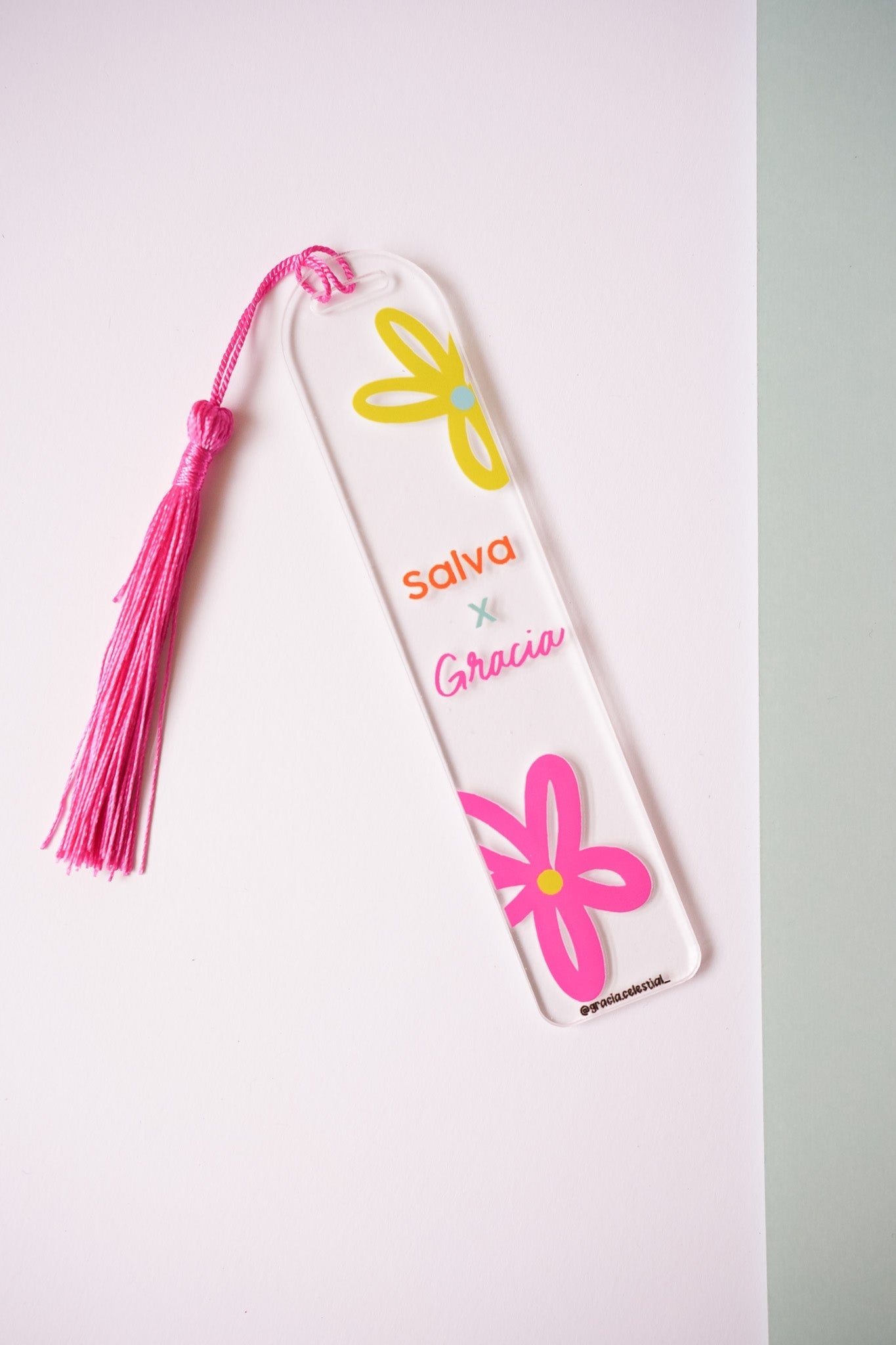 Salva X Gracia Acrylic Bookmark