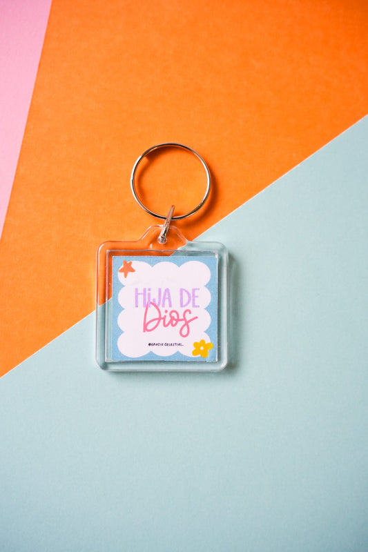 Hija De Dios Key Chain