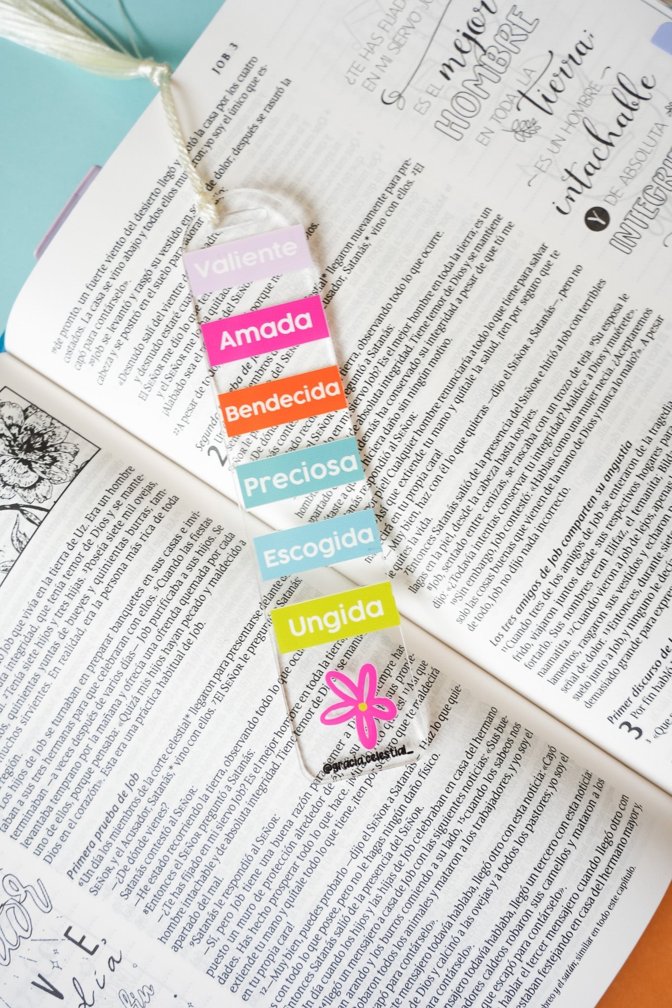 Palabra de Fé Acrylic Bookmark