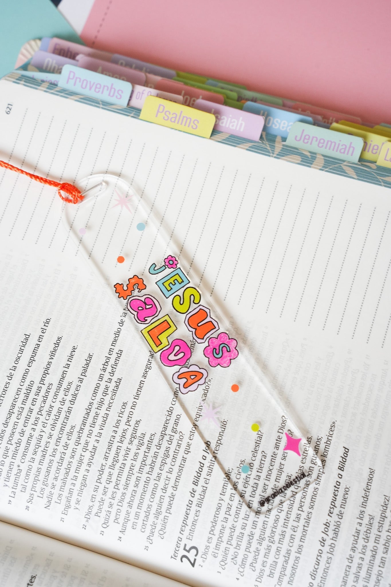 Jesús Salva Acrylic Bookmark