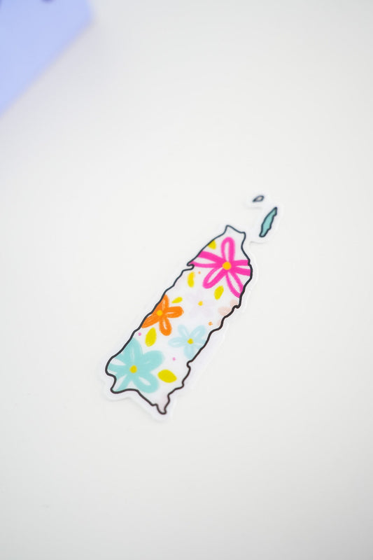 Mini Puerto Rico Flower sticker