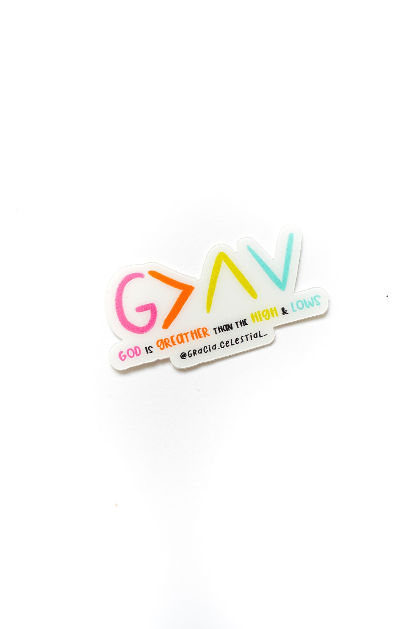 God is greater HD sticker